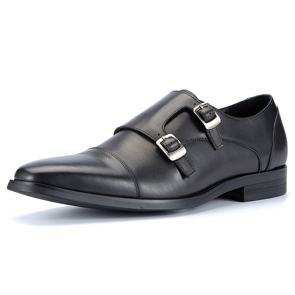 Monk Strap Shoe - Men's Monk Strap Formal Leather Slip-On