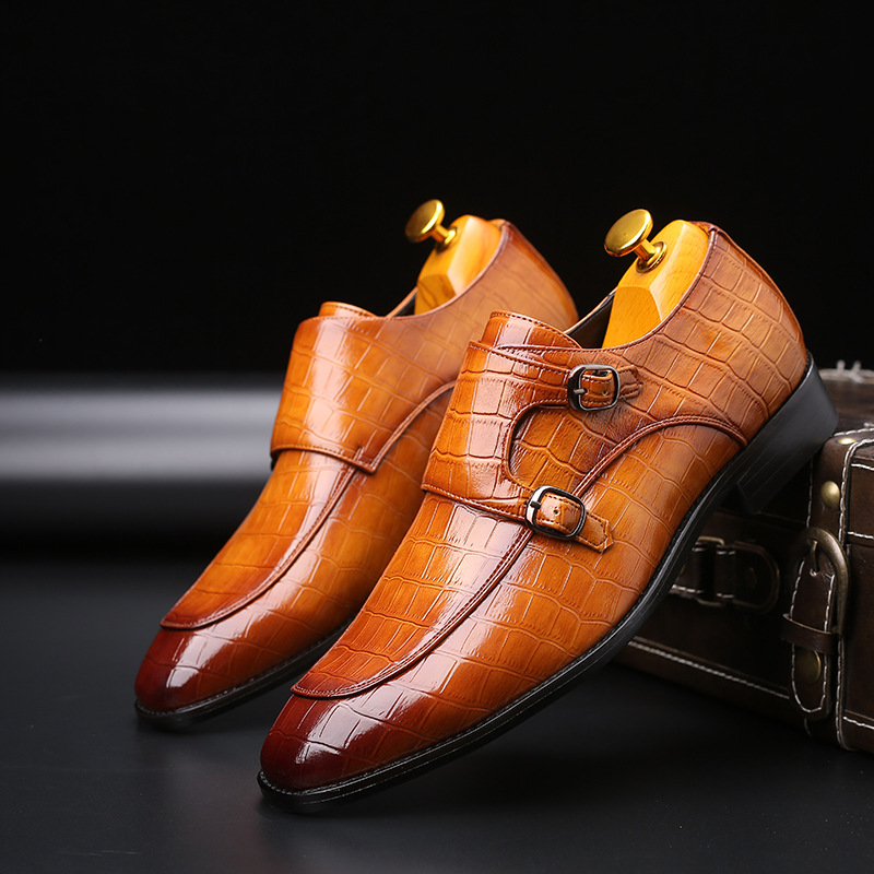 Monk Strap Shoe - Bằng Sáng Chế Da Nam Cho