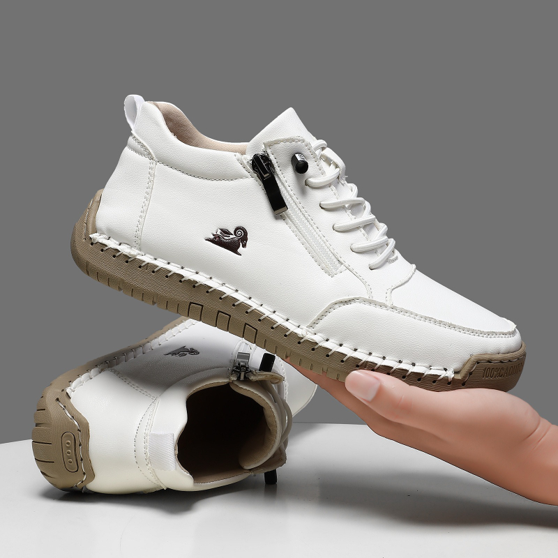 Men Shoes Marks - Women's Sneakers Handmade Leather Casual Shoes