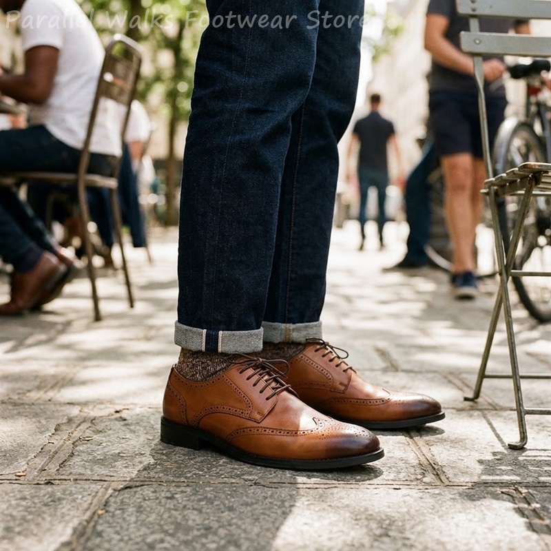 Men Brogue Derby Shoes Formal  - đánh giá và giá Men'S Shoes Brogues