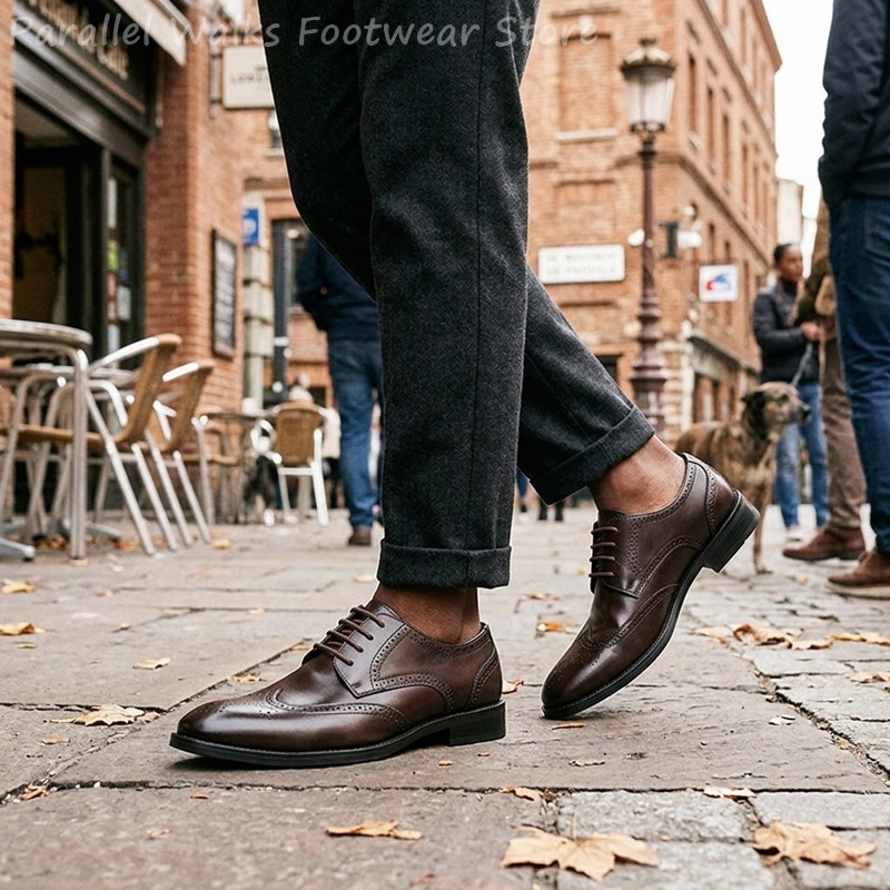 Men Brogue Derby Shoes Formal  - đánh giá và giá Men'S Shoes Brogues