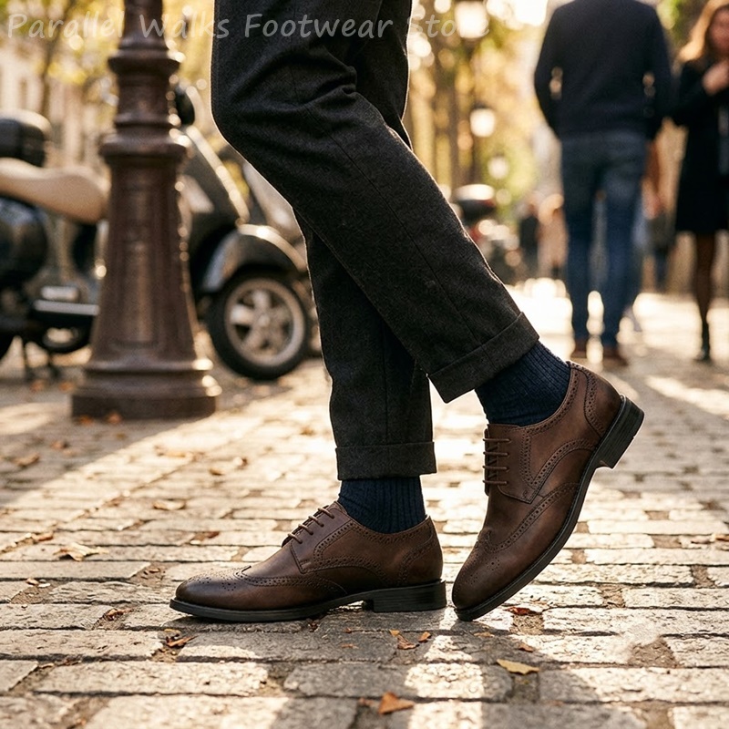 Men Brogue Derby Shoes Formal  - đánh giá và giá Men'S Shoes Brogues