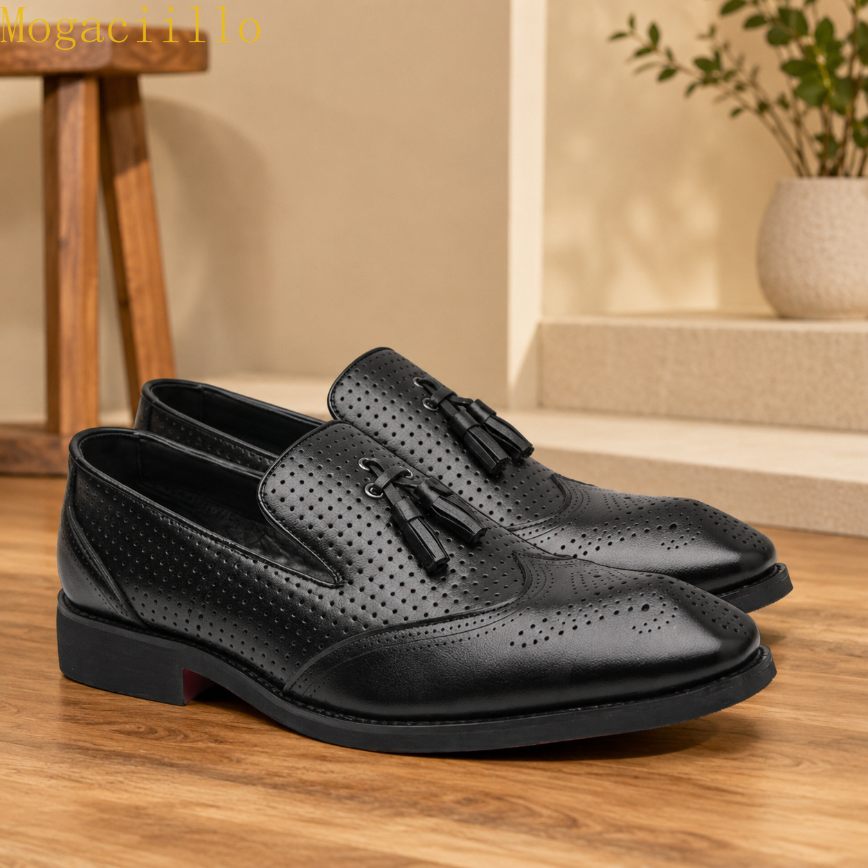 Brand Yellow Men's Tassel  Red - đánh giá và giá Men'S Shoes Brogues