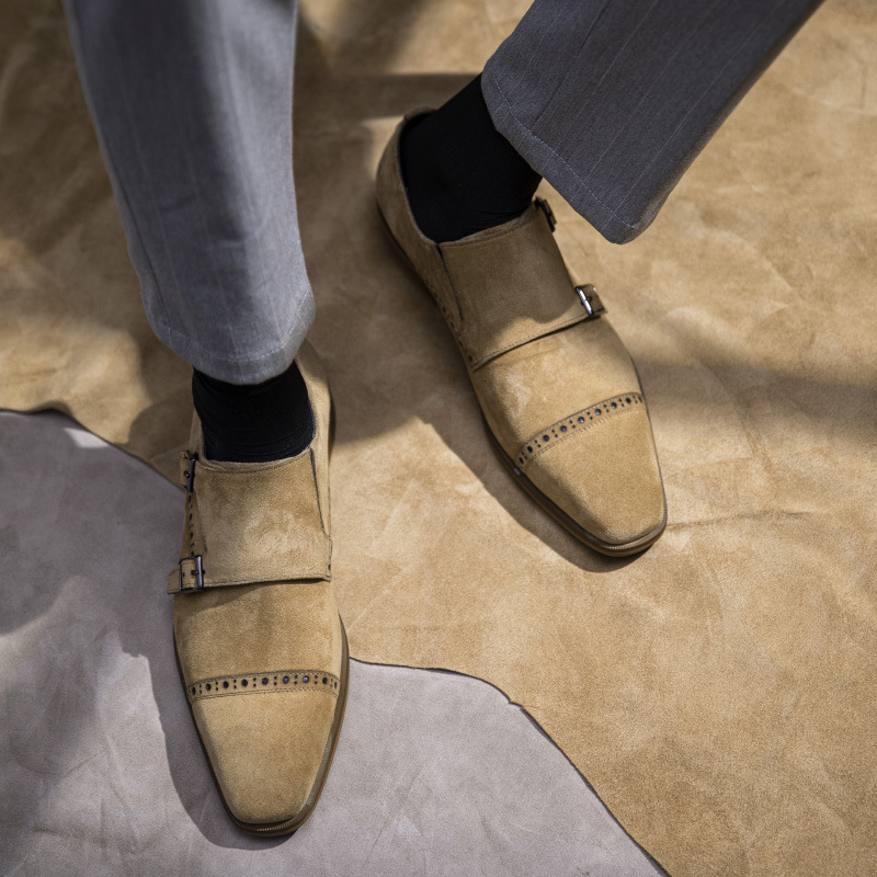 Vintage Design Men Dress Shoes - đánh giá và giá Monk Strap Shoe