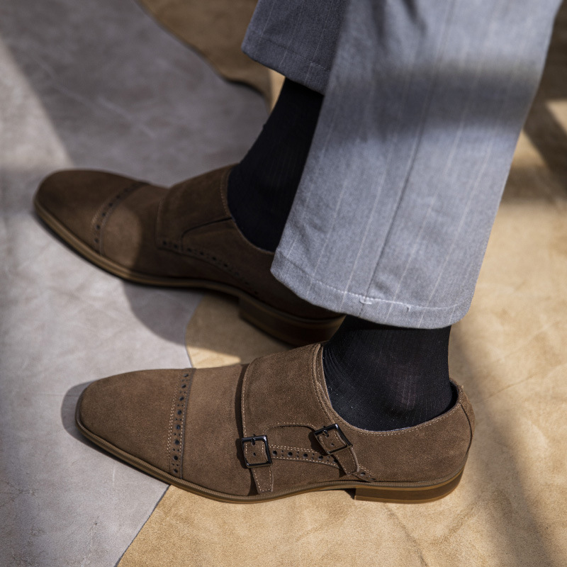 Vintage Design Men Dress Shoes - đánh giá và giá Monk Strap Shoe