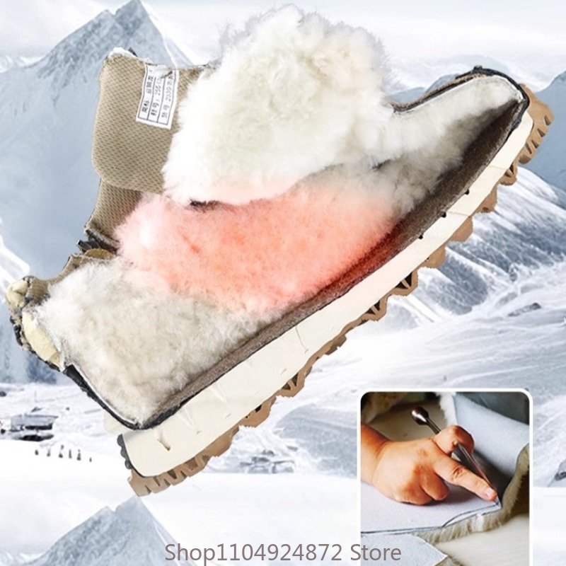 Winter Warm Wool Cotton Shoes  - đánh giá và giá Men Shoes Marks