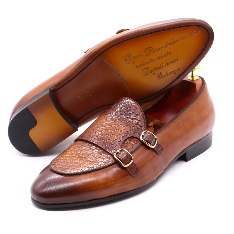 FELIX CHU Thu Rọ Da Thật Nam D - đánh giá và giá Monk Strap Shoe