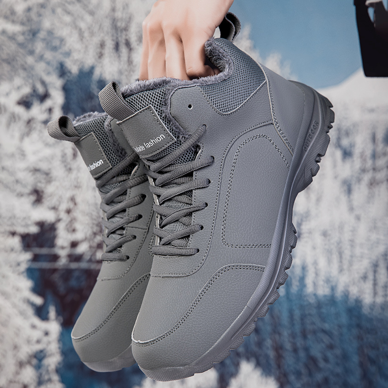Winter Men's Boots Warm Plush  - đánh giá và giá Men Shoes Marks