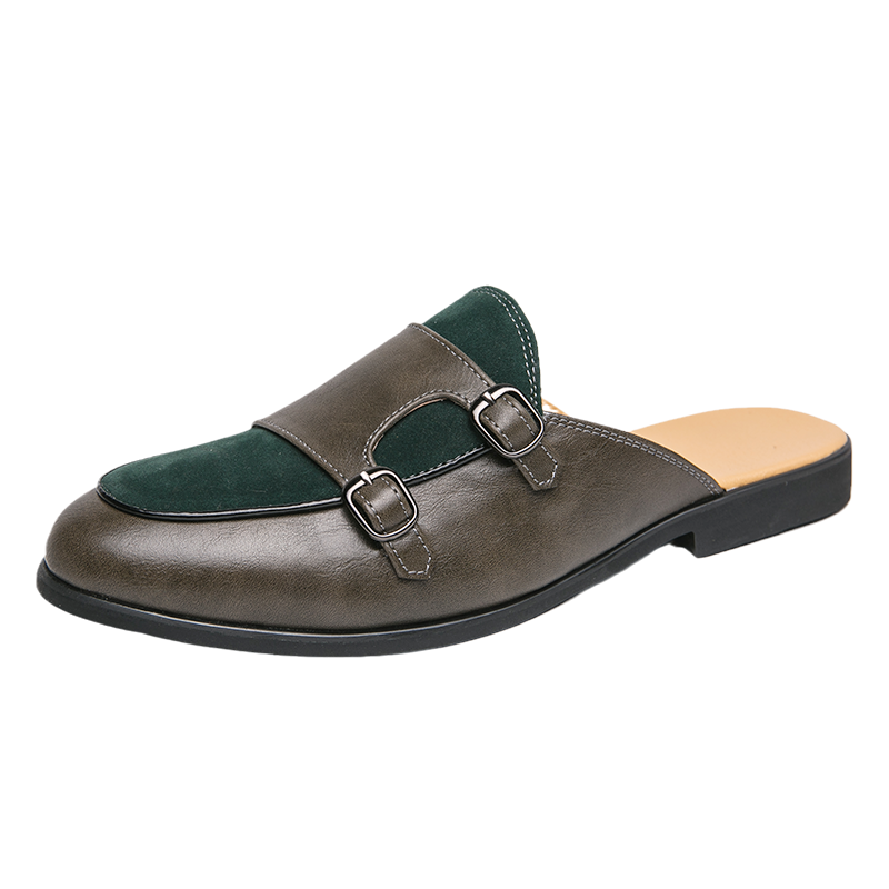 Fashion Black Green Monk Strap - đánh giá và giá Monk Strap Shoe