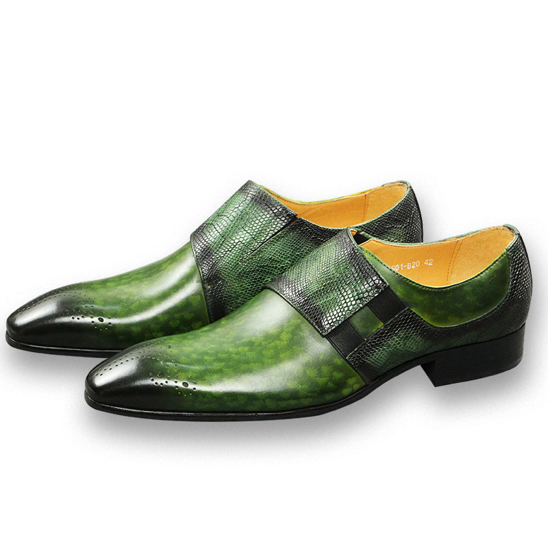 Fashion Loafers Men Shoe Class - đánh giá và giá Monk Strap Shoe