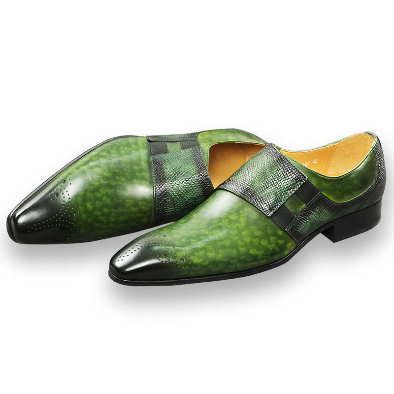 Fashion Loafers Men Shoe Class - đánh giá và giá Monk Strap Shoe