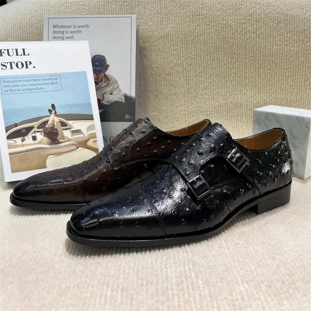 Men's Pointed Python Pattern G - đánh giá và giá Monk Strap Shoe