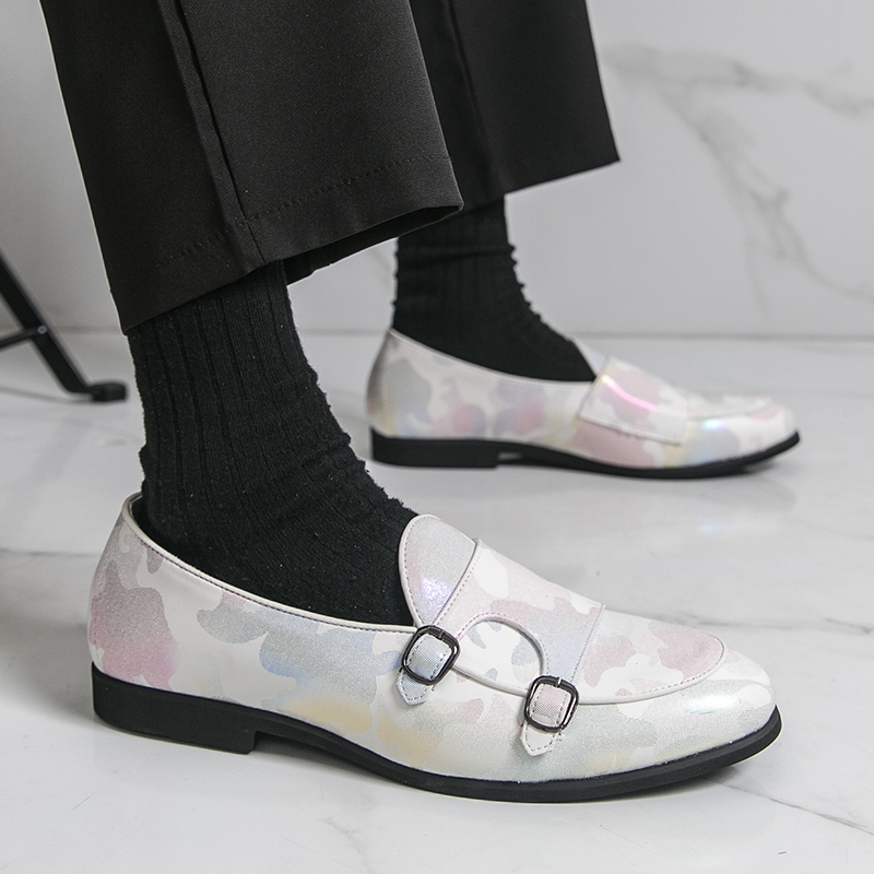 Breathable Mens Loafers Colorf - đánh giá và giá Monk Strap Shoe