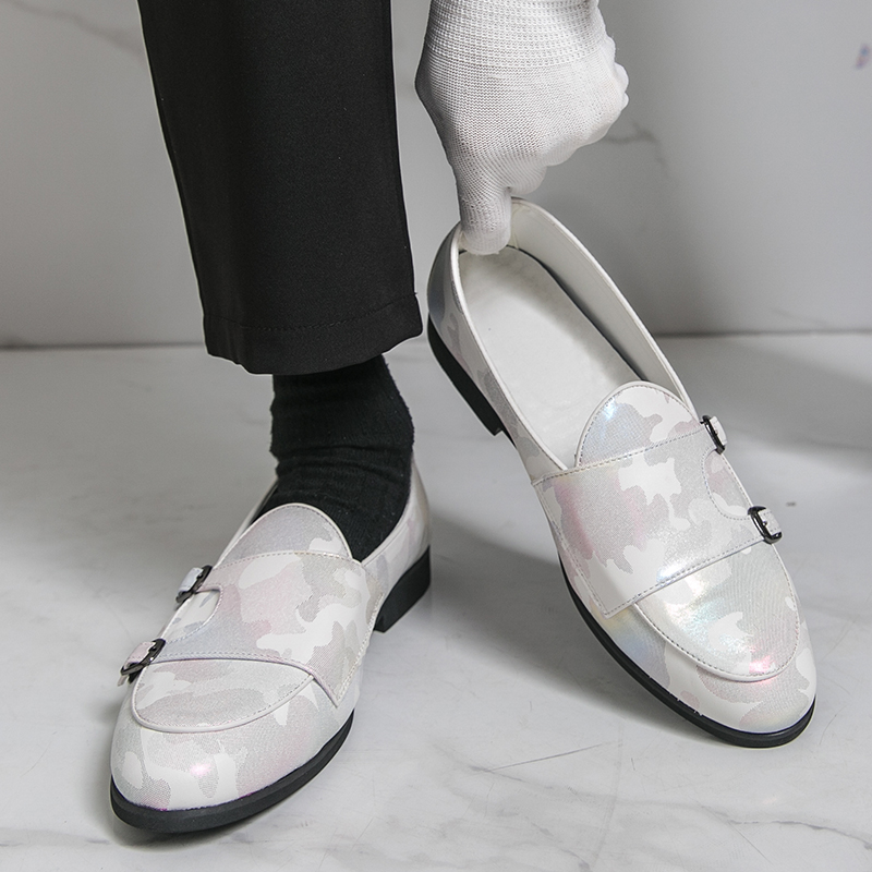 Breathable Mens Loafers Colorf - đánh giá và giá Monk Strap Shoe