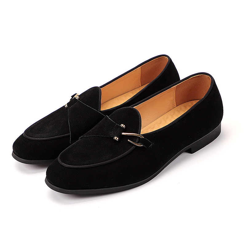 New Mens Trendy Pointed Suede  - đánh giá và giá Monk Strap Shoe