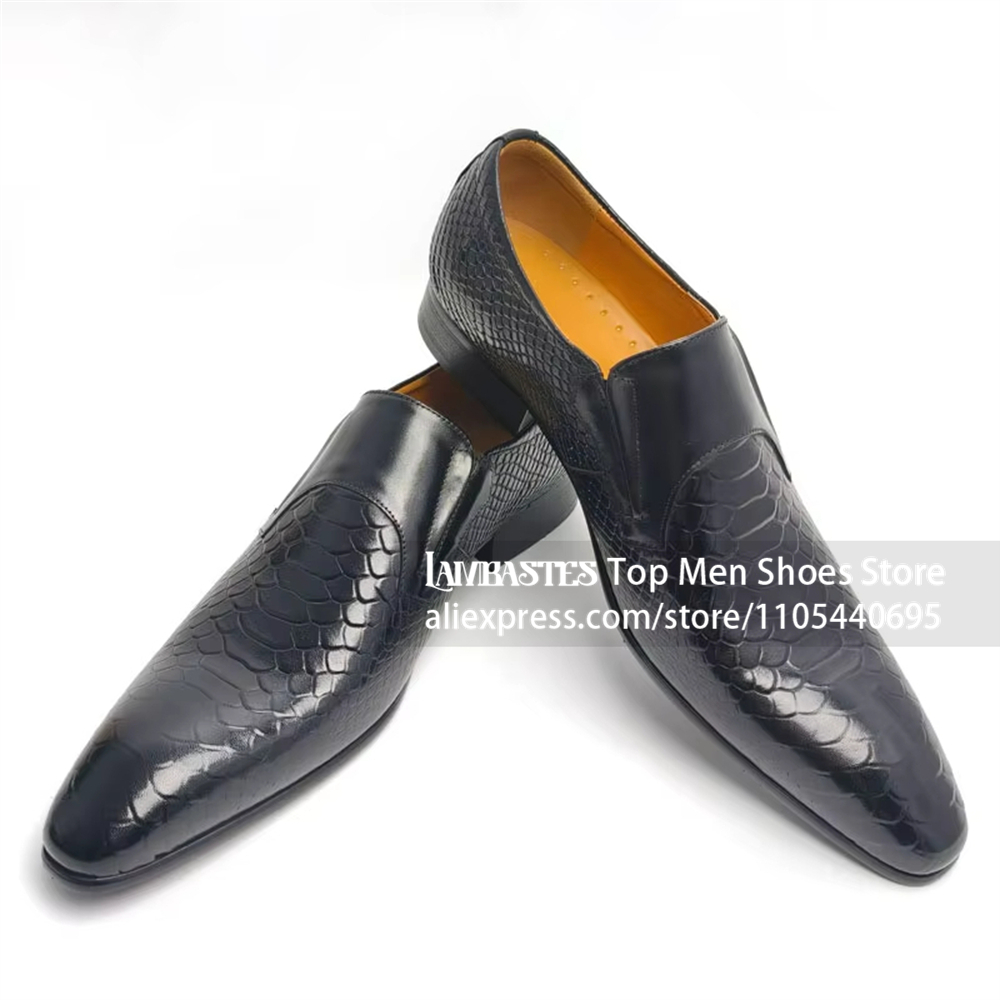 Black Snake Embossed Side Buck - đánh giá và giá Monk Strap Shoe