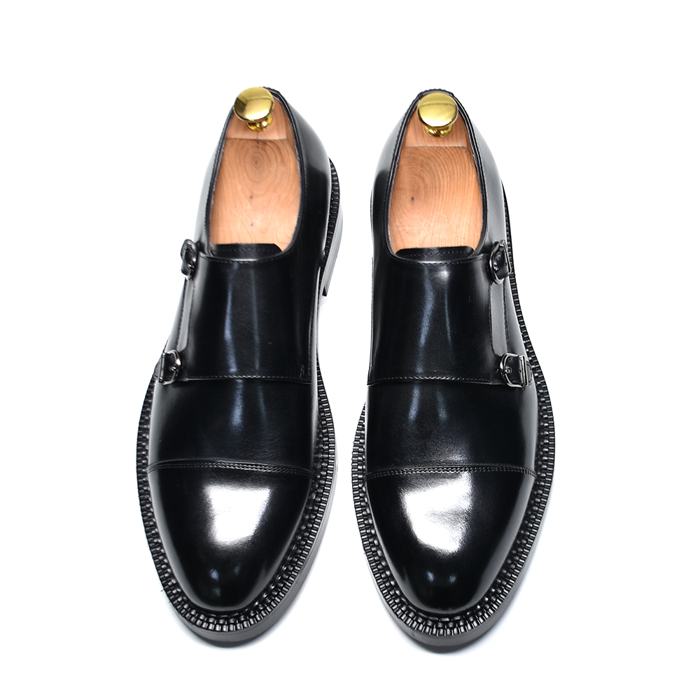 Luxury Genuine Leather Men's W - đánh giá và giá Monk Strap Shoe